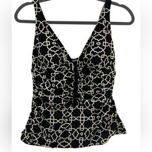 Profile by Gottex Black & White Geometric Print - Like New - 36D